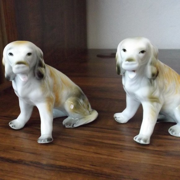 Vintage porcelain dogs figurines (#EV1496) - Picture 1 of 6